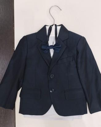 Abito da cerimonia bambino blu scuro