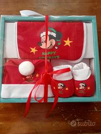Set Natalizio Neonato Disney Topolino Mickey Mouse