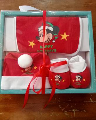 Set Natalizio Neonato Disney Topolino Mickey Mouse