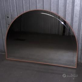 Specchiera  in legno ,mezzaluna vetro molato