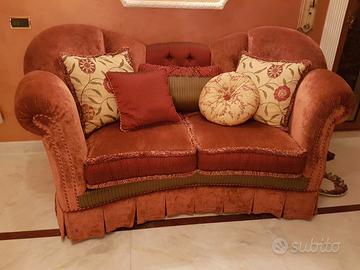 Divano velluto Tosconova arte bordeaux vintage