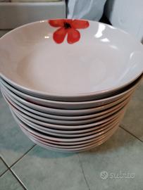 Piatti porcellana vari, fondi e piani