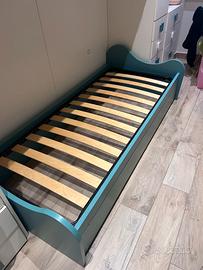 Letto singolo color tiffany