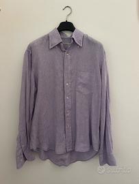 Camicia in lino lilla Alea