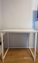 Scrivania 50 x 80 x 76 cm bianco acero/nuvola