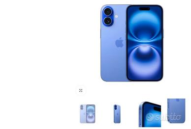 Apple Iphone 16 sigillato 128GB (Garanzia) Blu olt