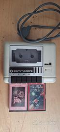 Datassette 1530 CN2 con manuale , box e 2 giochi