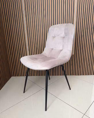 SEDIA IN VELLUTO ANTIMACCHIA BEIGE