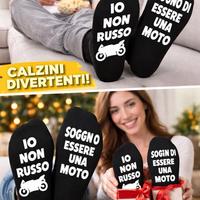 Calze divertenti moto nuove taglia unica