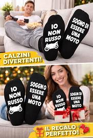 Calze divertenti moto nuove taglia unica