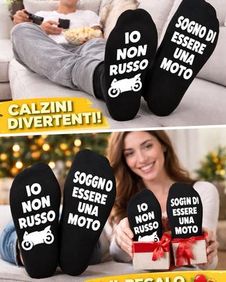 Calze divertenti moto nuove taglia unica