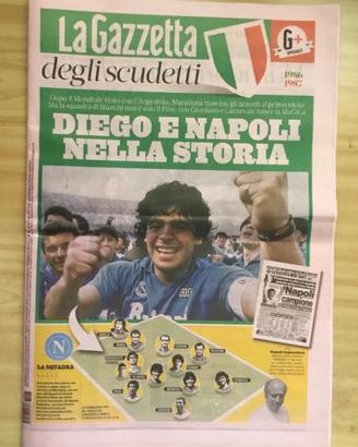 Gazzetta degli Scudetti 1986-87 Napoli Maradona