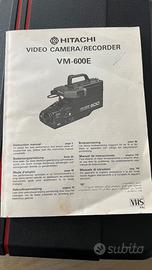 Hitachi telecamera vintage Vm600 E