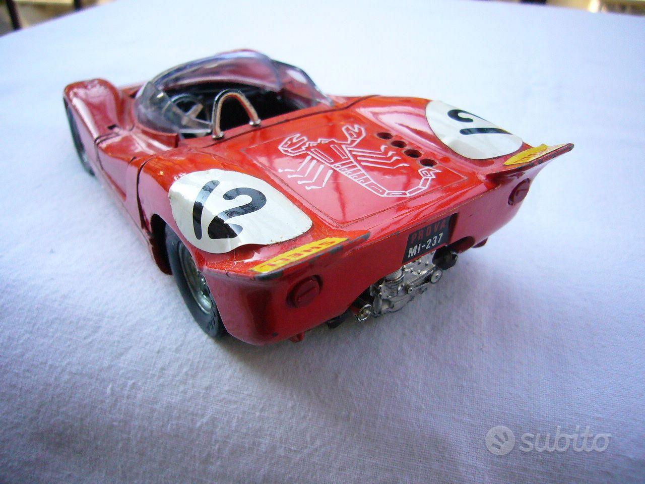 POLITOYS S13 Miniature AUTOBANCHI A112 ABARTH dans boite d'origine Rouge et noire - Collection