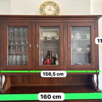 Cristalliera superiore di madia