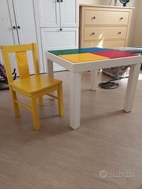 Tavolino e sedia bambini