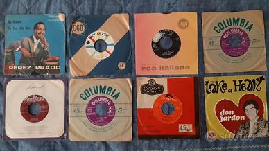 LOTTO 8 DISCHI 45 GIRI STRANIERI '50 - '60 RARI