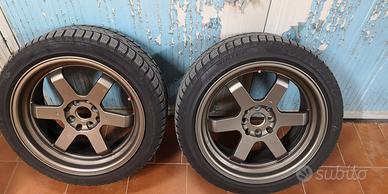 Cerchi lega Japan Racing +  termiche Pirelli  17"