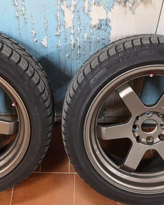 Cerchi lega Japan Racing +  termiche Pirelli  17"