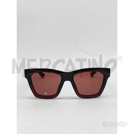 OCCHIALI DONNA GUCCI NERI SFUMATI ROSSI
