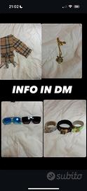 accessori cinture,occhiali, collana  e sciarpa