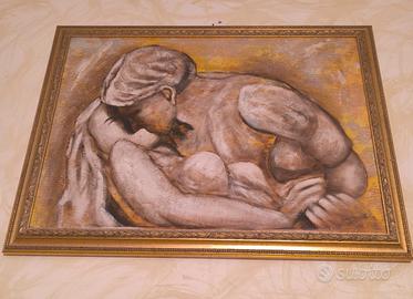 QUADRO AD OLIO "IL BACIO"