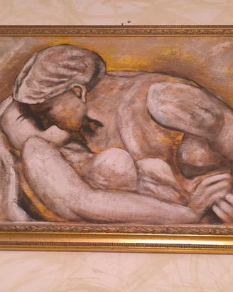 QUADRO AD OLIO "IL BACIO"