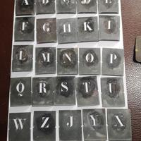 ANTICHI STENCIL ALFABETO E NUMERI 