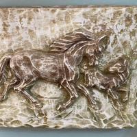 Bassorilievo in stucco