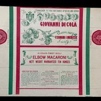 Insegna antica scatola Pasta 1900