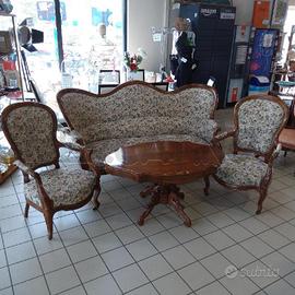 SALOTTO PZ 4 LE ROI SOLEIL TESSUTO FIORATO