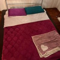 Letto matrimoniale con comodini - stile giapponese