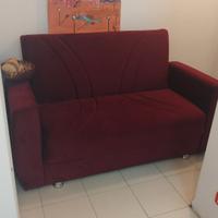 divanetto letto bordeaux 