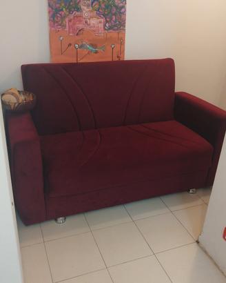 divanetto letto bordeaux 