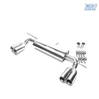 SILENZIATORE DI SCARICO DOPPIA USCITA IN INOX PER 