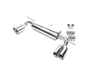 SILENZIATORE DI SCARICO DOPPIA USCITA IN INOX PER 