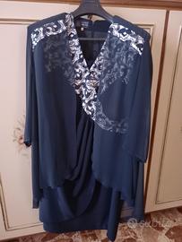 Abito da Cerimonia Blu "Luigi Bruno" taglia 52 