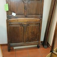 LETTO SINGOLO TESTIERA E PEDIERA IN NOCE