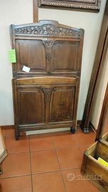 LETTO SINGOLO TESTIERA E PEDIERA IN NOCE