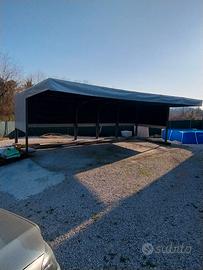 Tettoia 7m lunghezza per 4 metri di profondità