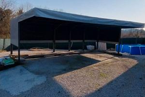 Tettoia 7m lunghezza per 4 metri di profondità