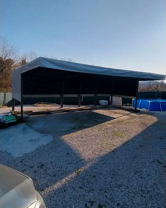 Tettoia 7m lunghezza per 4 metri di profondità