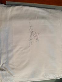 Set lenzuola matrimoniale con 2 federe , ricamati