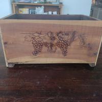 casetta di legno porta bottiglie 