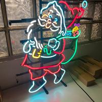 Insegna babbo natale neon