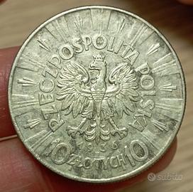 Polonia, 10 Zlotych in argento 1936