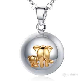 Collana Chiama Angeli gravidanza con elefantini