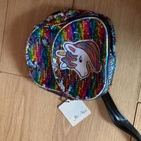 zainetto glitterato con unicorno (nuovo)
