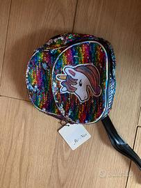 zainetto glitterato con unicorno (nuovo)