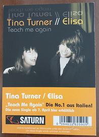 Tina Turner & Elisa – Cartolina PROMO originale